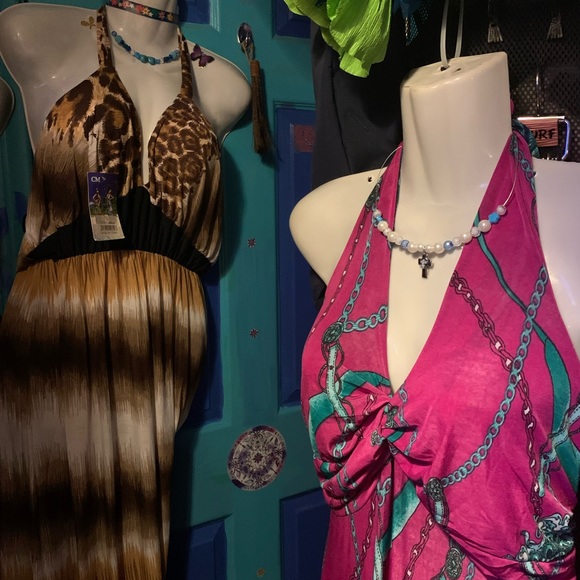 Halter Long Dress - Picture 3 of 4